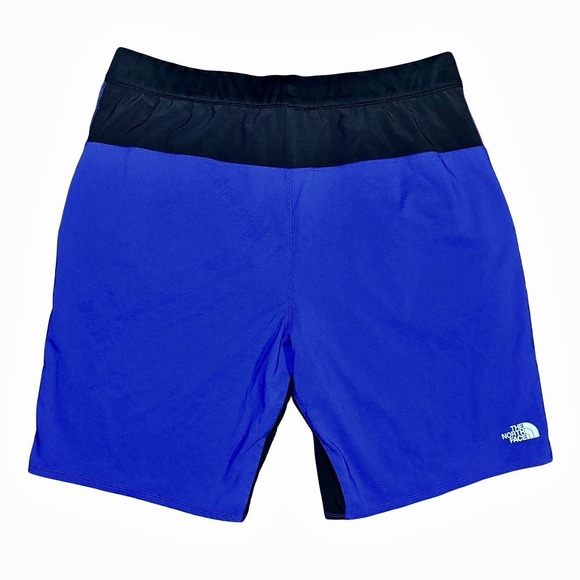 The North Face Mens Active Shorts Royal Blue, No Liner, Zipper Pocket - Picture 1 of 16